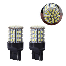 2pcs 7443 64-SMD White 6000K LED Reverse Brake Stop Tail Bulbs