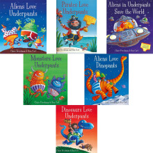 Aliens Love Underpants Collection 6 Books Set | Pirates, Dinosaurs & Monsters Love Underpants – Funny Children's Picture Books