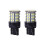 2pcs 7443 64-SMD White 6000K LED Reverse Brake Stop Tail Bulbs 10