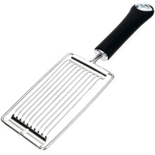 Tomato Slicer Stainless Steel Handheld Vegetable Chopper with Long Handle for Even Cutting