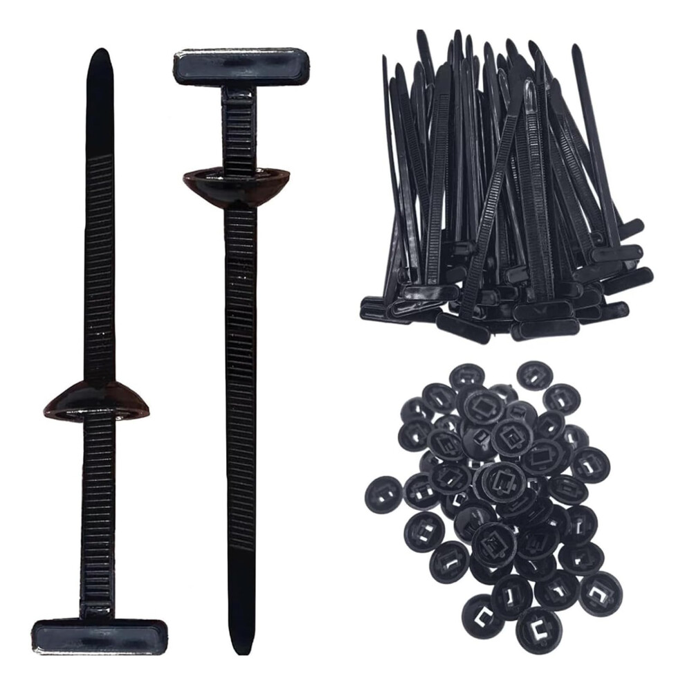 Nylon Cable Ties 40Pcs Quick Selflocking Uv Resistant For Cars Automotive Fastening 9113335150164