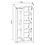 Schrank - Modern - 2 Türen - MDF - Eiche-Effekt - 4 Regale - 176x80x52 cm 2