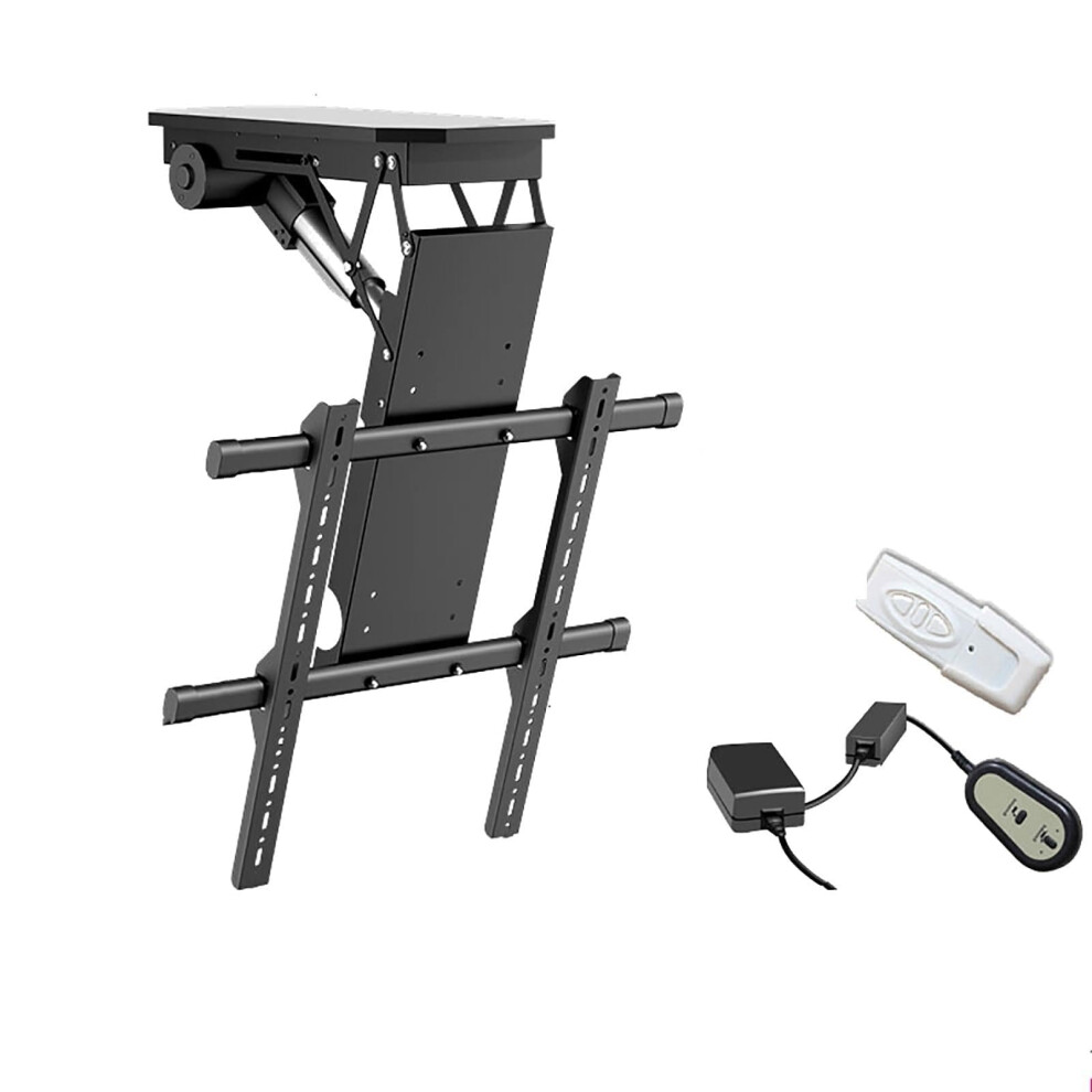 Motorized Ceiling Tv Mount With Remote, 085 Tilt Electric Lift For 5090 Inch Tvs, Spacesaving 9070919198090