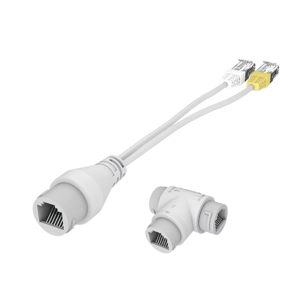 Poe Rj45 Ethernet Splitter 1 To 2 For Security Camera And Router With Dual Device Transmission 9070919198199
