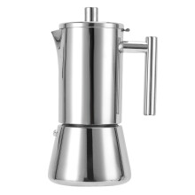 Stovetop Espresso Maker 304 Stainless Steel 6 Cup Italian Coffee Maker Induction Compatible