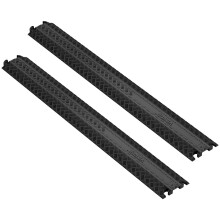 2 PCs 39in Heavy Duty Cable Protector Ramp Cord Cover, 2000 lbs Capacity, AntiSlip, Trip Prevention