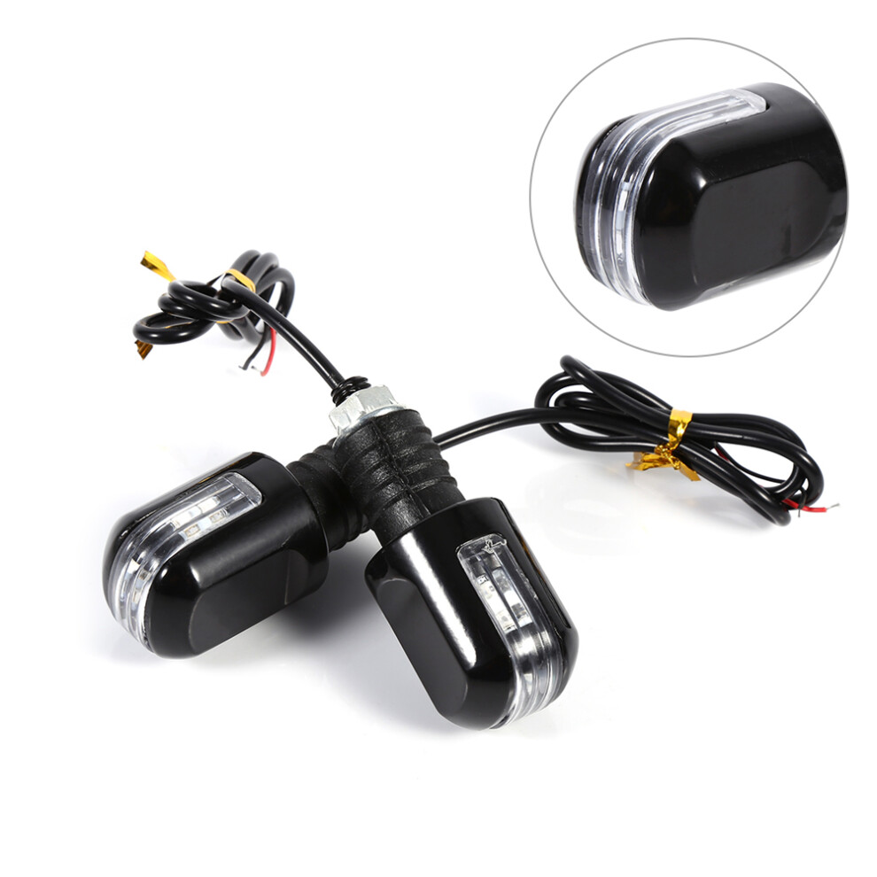 Motorcycle Handlebar End 6 Led Turn Signal Indicator 7/8'' Size Amber 8411382835180