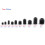 200pcs Hex Socket Head Set Screw Assortment Kit M3-M8 Black 1