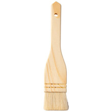 Wood Handle Wool Basting Brush for Baking BBQ and Grilling, Ergonomic Cooking Brush for Sauce Oil