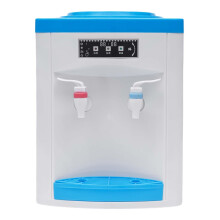 Loading Hot and Cold Water Cooler Dispenser for 1.14.7 Gallon Bottles Countertop Blue White