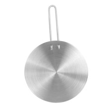 Induction Cooktop Heat Diffuser Plate Stainless Steel Adapter with Handle for Non‑Induction Cookware