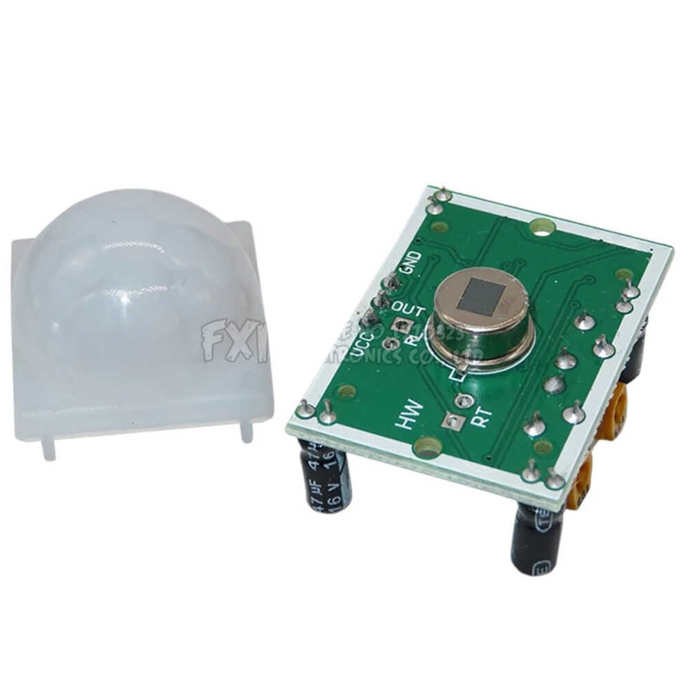 Hcsr501 Pir Motion Sensor Module, Adjustable Infrared Detector For Arduino And Diy Electronics 9070919198700