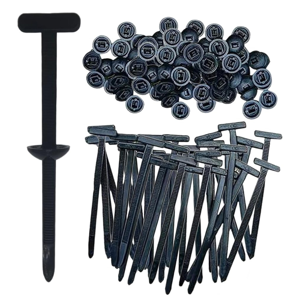 Heavy Duty Nylon Cable Ties Selflocking Zip Ties Uv Resistant Multipurpose For Car 50Pcs 9113335150829