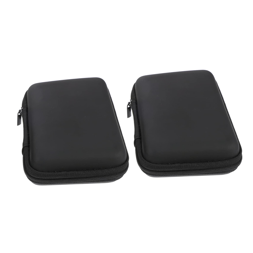 Electronics Travel Organizer Set With Cable Management, Shockproof Design For Chargers And Gadgets Black 9070919198786