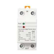 40A 230V DIN Rail Voltage Protection Relay, Automatic Over and Under Voltage Protector
