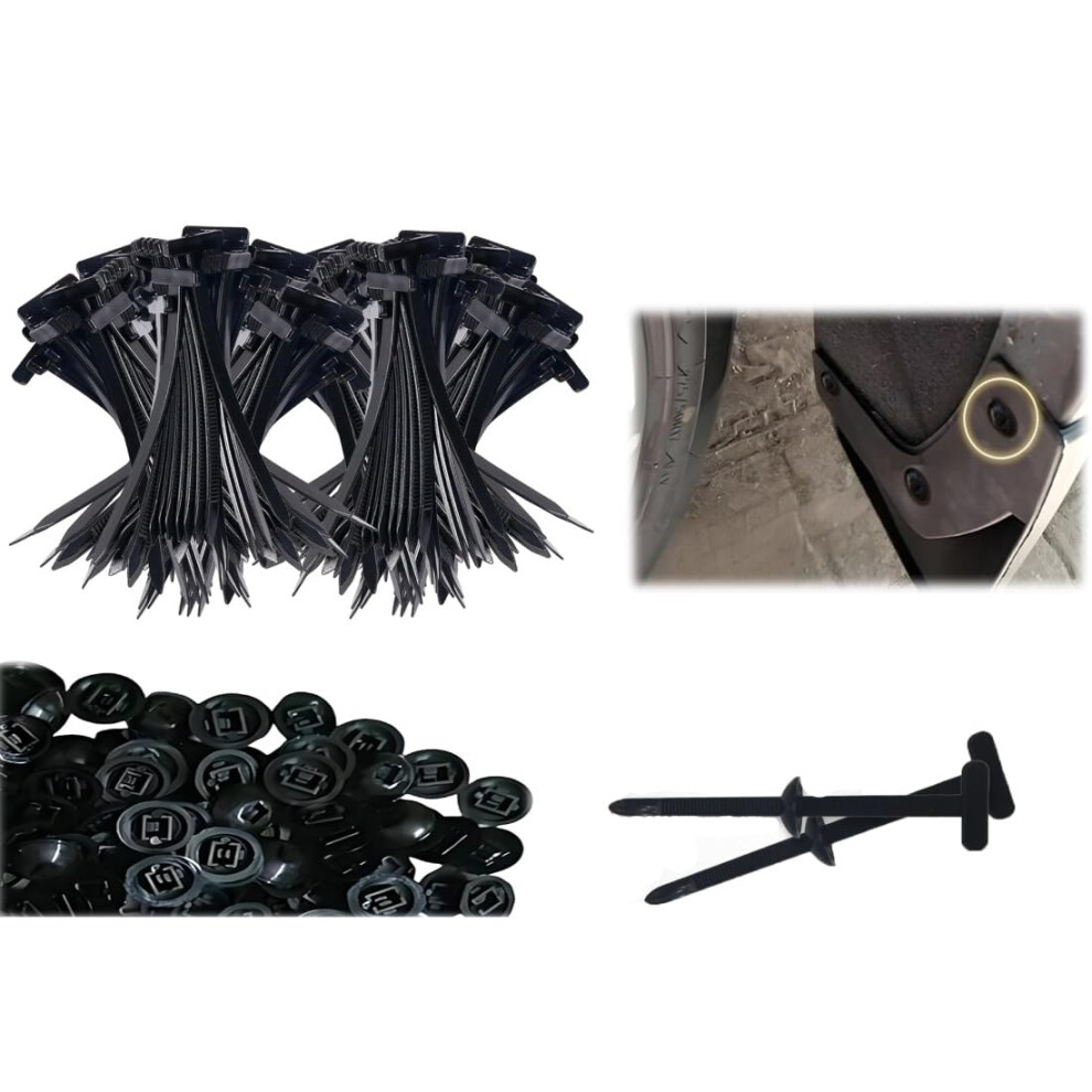 Heavy Duty Nylon Cable Ties With Oneclick Locking And Vibrationproof Hold For Automotive, 100Pcs 9113335151000