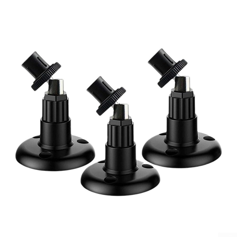 Security Camera Mount 3 Pack With 360 Rotation, 90 Tilt Adjustable Indoor Outdoor Wall Bracket 9070919199011