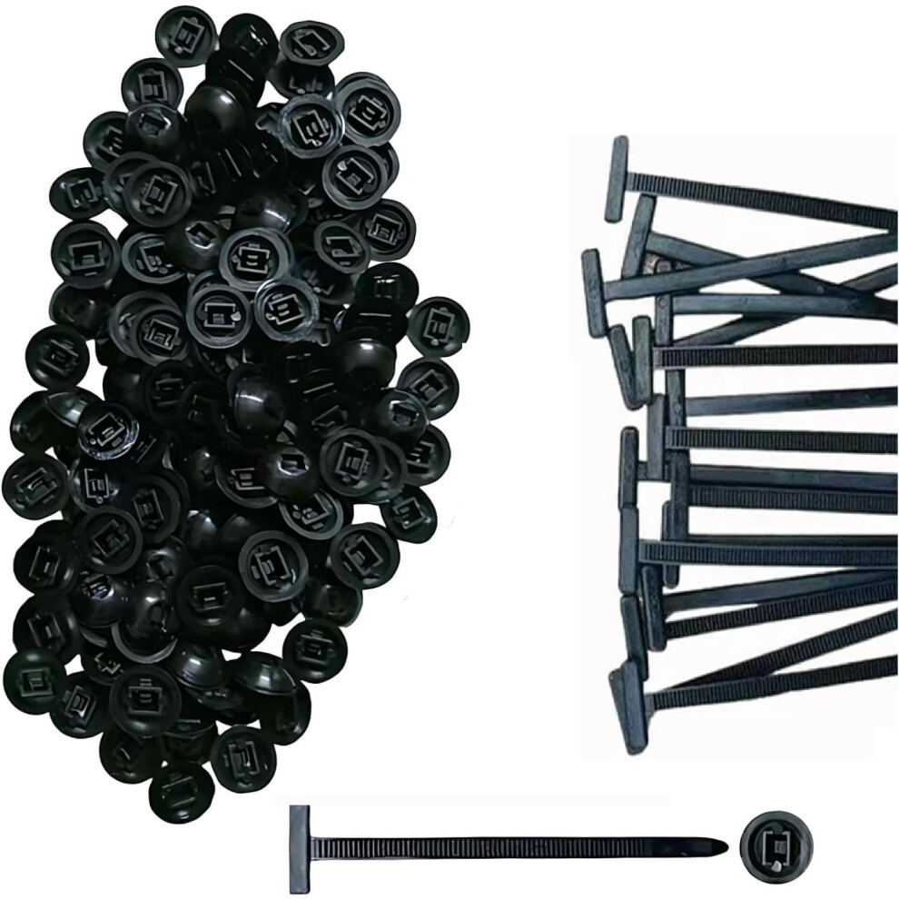 Heavy Duty Uv Resistant Nylon Cable Ties For Cars, Selflocking Zip Ties With Buckle, 200 Pack 9070919199349