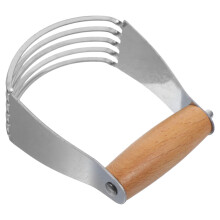 Stainless Steel Pastry Cutter and Dough Blender with Ergonomic Grip for Effortless Baking Ref: 8904