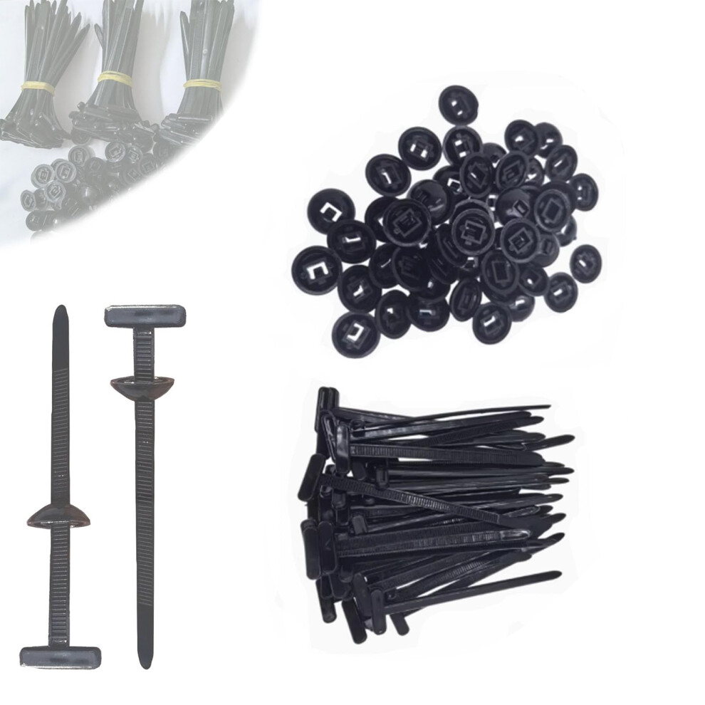 100Pcs Heavy Duty Selflocking Nylon Cable Ties Uv Resistant For Automotive And Industrial Use 9113335151604