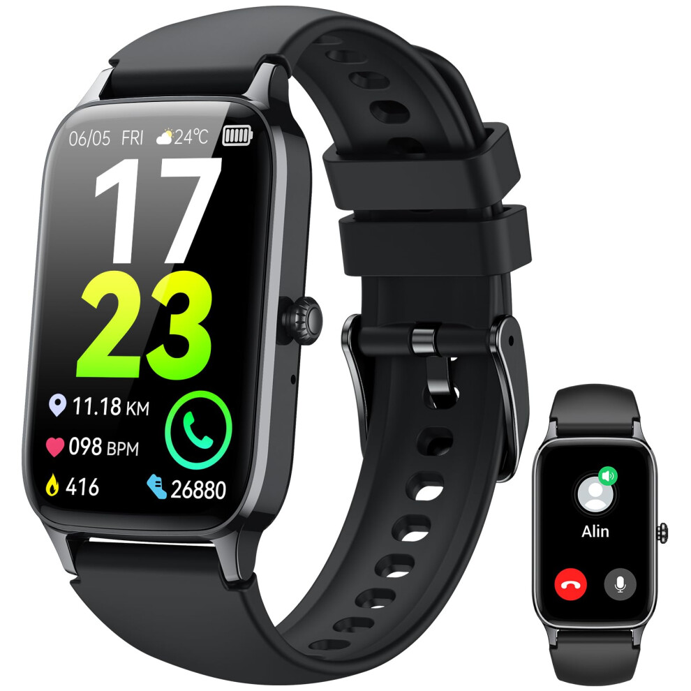 Smart Watch Fitness Tracker With Bluetooth Call, Waterproof, Heart Rate And Sleep Tracking For Android 9113335151673