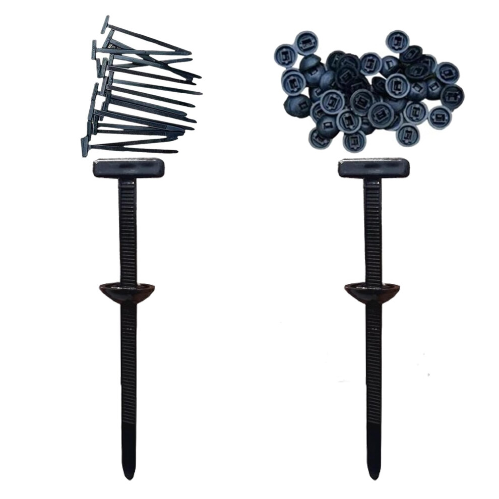 Heavy Duty Selflocking Zip Tie Holder With Quick Lock Pin, Weatherresistant Nylon, 100Pcs 9113335151864