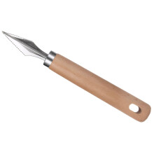 Fruit Carving Set with Watermelon Cutter, Stainless Steel Tools and Wood Handles for Creative Serving
