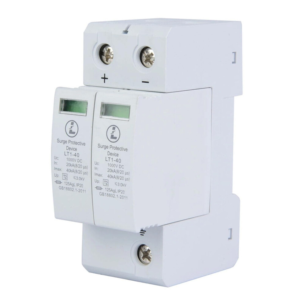 Zk40 2P Dc Surge Protective Device 40Ka Lightning Arrester For Photovoltaic Solar Panels 9113335152229
