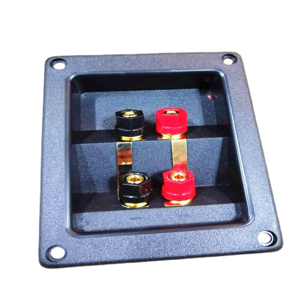 4 Way Speaker Terminal Plate With Secure Copper Connections, Abs Speaker Box Connector For Home Theater 9070919200267