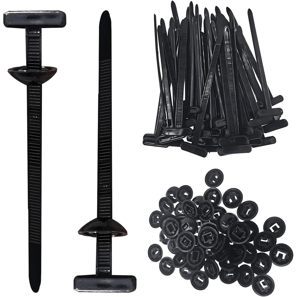50Pcs Heavy Duty Self Locking Nylon Cable Ties Â Uv Resistant Zip Ties For Indoor And Outdoor Use 9113335152274