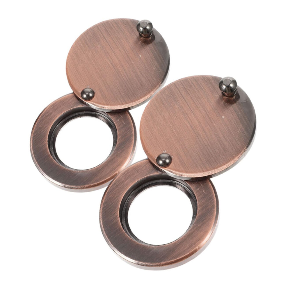 2Pcs Copper Door Peephole Cover Plate For Privacy Protection, Durable Security Viewer Cap For Home 9070919200328