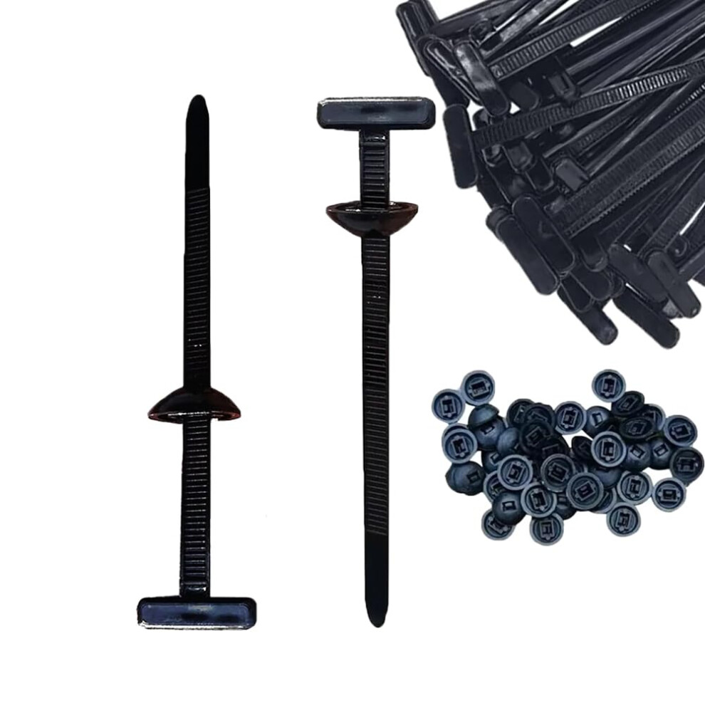 Heavy Duty Nylon Cable Ties Selflocking Uv Resistant Zip Ties For Automotive And Outdoor Use 100Pcs 9113335152397