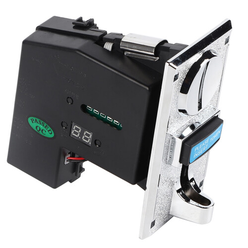 Smart Coin Acceptor For Vending Machines High Precision Counterfeit Detection CPU Based Memory Compatibility With Counters Multi Function Roll Down Me 1