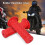 22mm 7/8" Universal Red Soft Rubber Motorcycle Handle Bar Grips 7