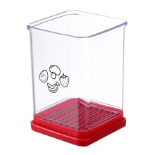 Stainless Steel Fruit and Vegetable Slicer with NonSlip Base for Quick Uniform Cutting of Soft Fruits