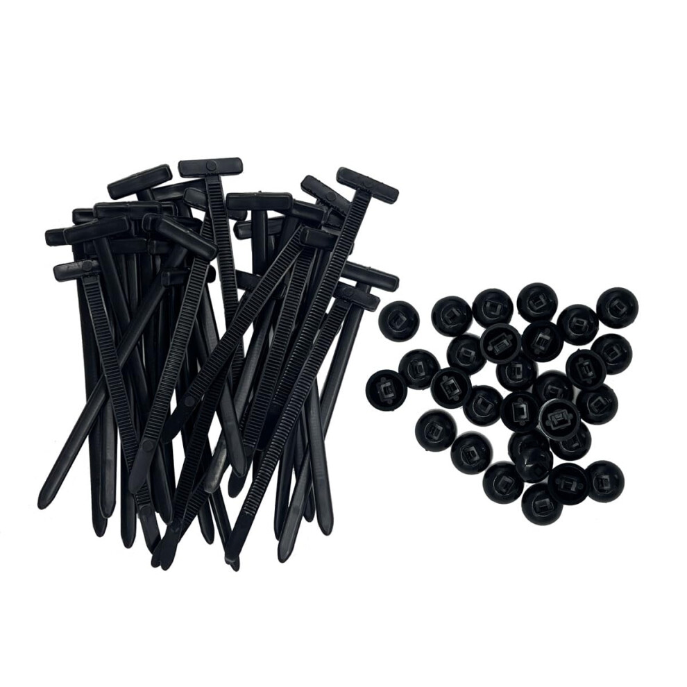 100 Pack Heavy Duty Selflocking Cable Ties For Cars, Uvresistant Nylon Zip Tie Buckles 9070919202223