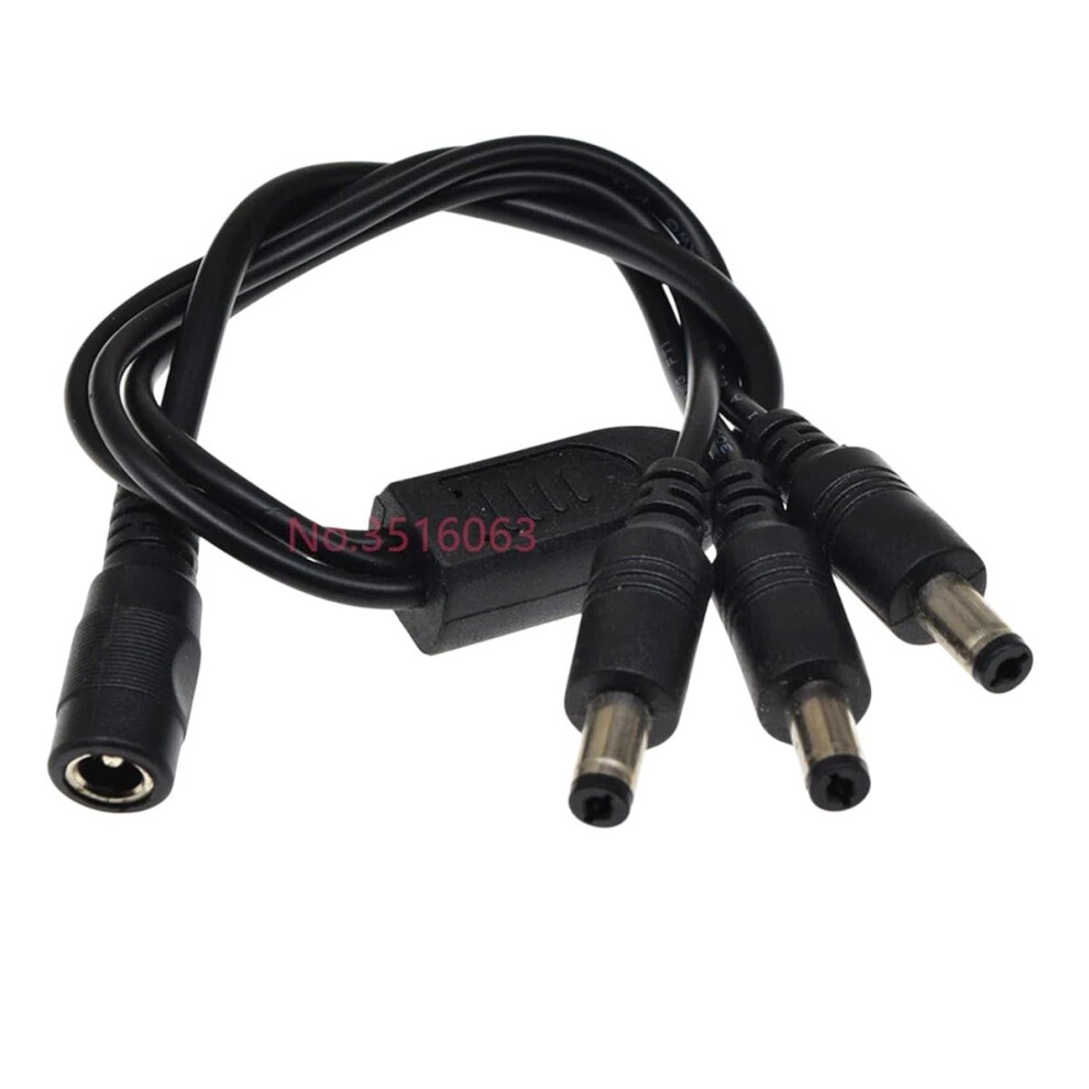 Dc Power Splitter Cable 1 Female To 3 Male 5V 12V 5.5Mm X 2.1Mm Extension For Cctv Led 9070919202445