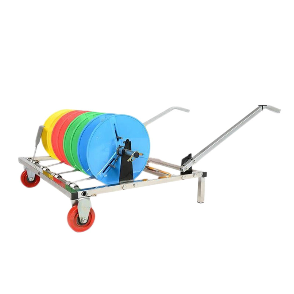 Wire Spool Rack With Wheels, Heavy Duty Cable Reel Stand, 4 Reel Holder With Independent Rotation 9070919202544