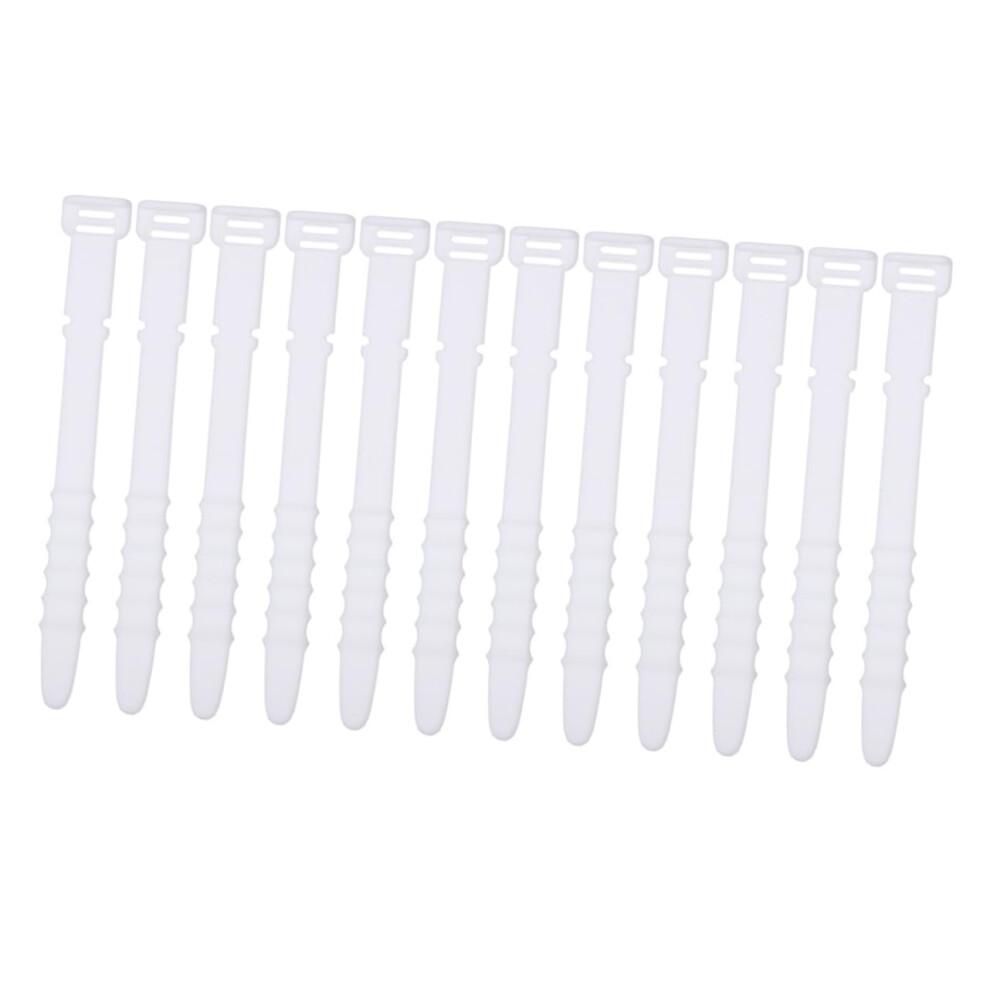 12Pcs Silicone Cable Organizer Cord Winder For Headphones And Charging Cords Tangle 9113335154070