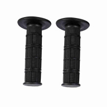 Black Silicone Handlebar Grips 22mm for Dirt Bike Motorcycle 7/8 inch