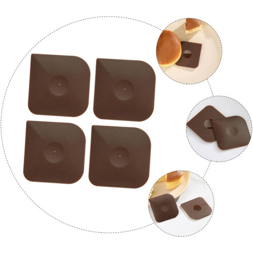4Pcs Kitchen Scraper Set MultiFunctional Plastic Baking Scrapers for Cake Bread and NonScratch Cleaning 1