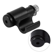 6 Stück Aluminium Fahrradölrohrklemmungen, Schwarz, 2,2x1,8cm
