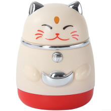 Automatic Rabbit Toothpick Dispenser with Cute Design for Kitchen Table, Hygienic Single Release, White