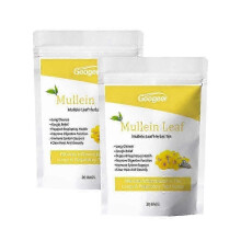 (As show, 40 BAGS) Mullein Leaf Tea Bags Herbal Lung Cleansing Breathing Cough Relieve Tea, 20 Bags/Pack