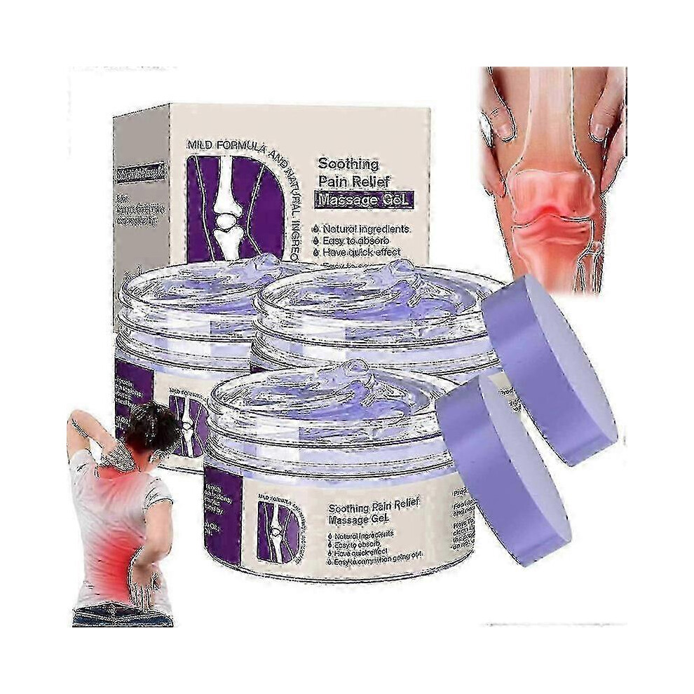 (As show, One size) 3pcs Joint Pain Gel Purple Gel for Joint Activities Throughout The Body, Soothing Knees, Lumbar, Neck, Hands and Feet