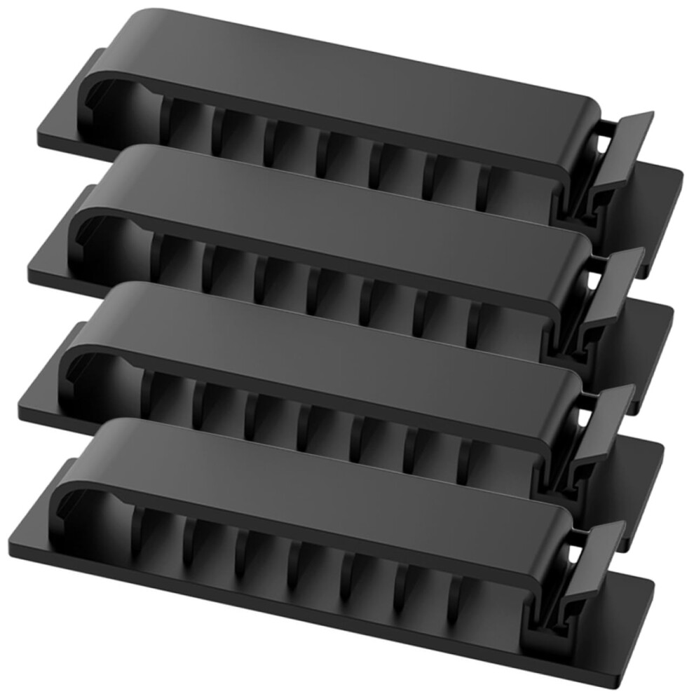 Selfadhesive Cable Organizer Clips With Strong Adhesive Backing For Desktop And Underdesk Management 9070919203183