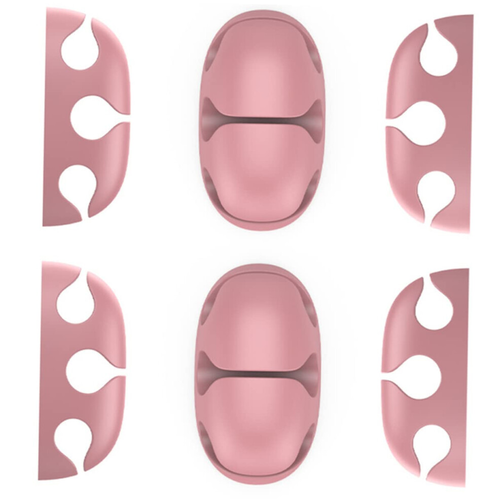 6Pcs Silicone Cable Organizer Clips With Adjustable Grip And Adhesive Cord Holders For Desk 9113335154933