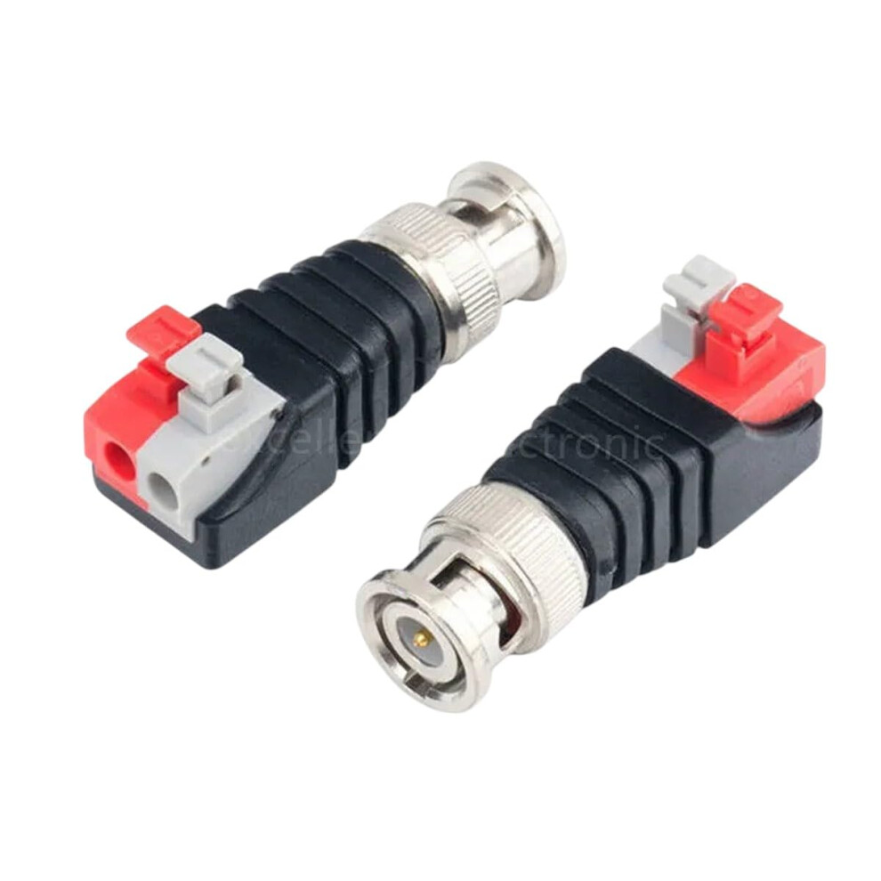 Q9 Bnc Connector 75 Ohm Nosolder Press Fit Plug For Cctv Analog Cameras Coaxial Cable 9113335154988