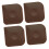 Kitchen Pan Scraper Set for Cookware and Grill Cleaning, NonScratch MultiPurpose Tool, 4pcs 1