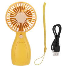 USB Rechargeable Handheld Fan 3 Speed Adjustable Mini Size Strong Wind Quiet Operation Foldable Design Safety Blades Long Runtime Multipurpose Use